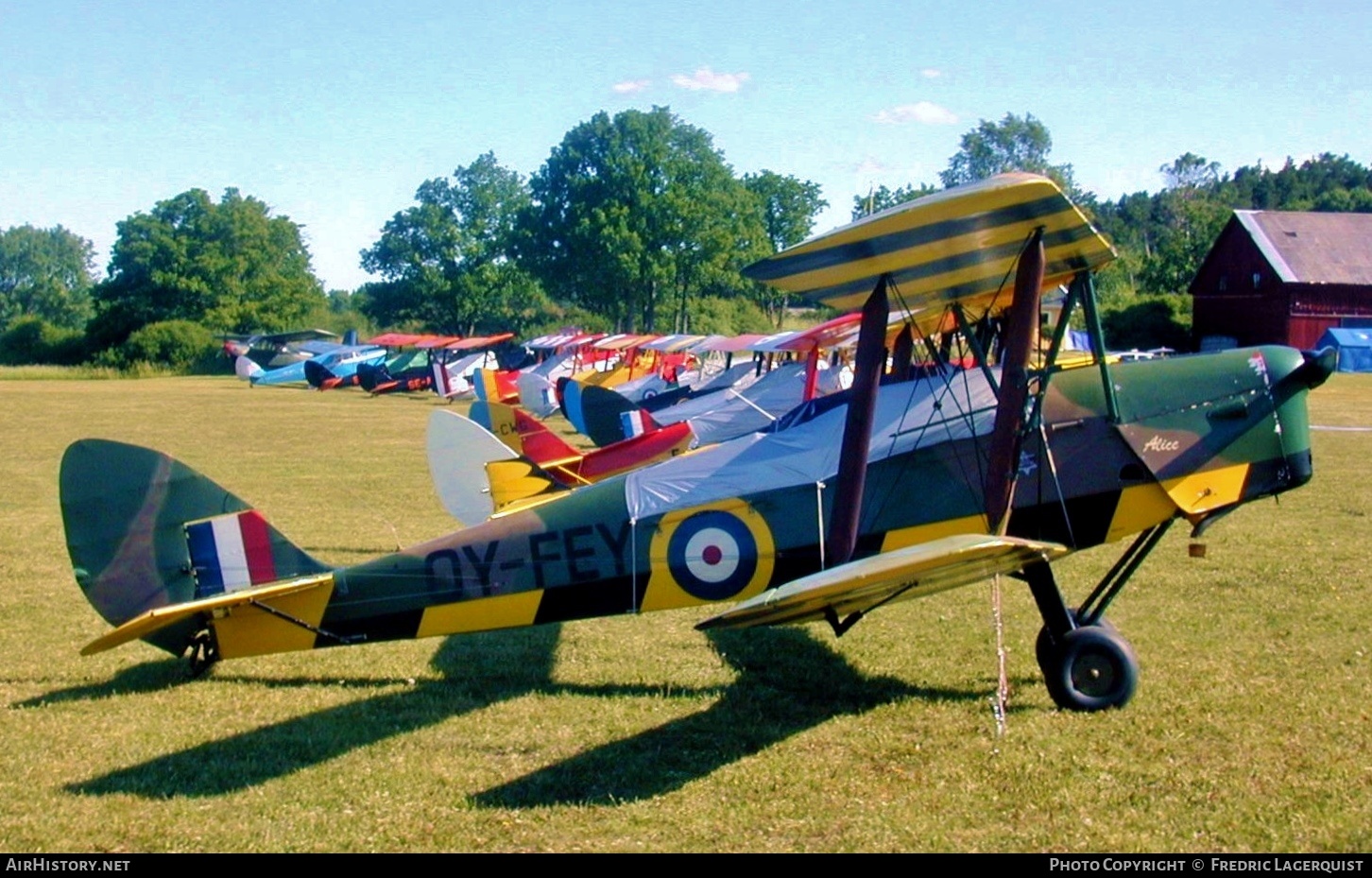 Aircraft Photo of OY-FEY | De Havilland D.H. 82A Tiger Moth II | UK - Air Force | AirHistory.net #669921