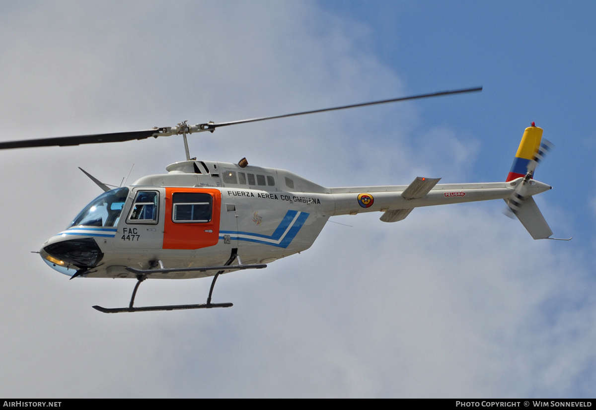 Aircraft Photo of FAC4477 | Bell 206B-3 JetRanger III | Colombia - Air Force | AirHistory.net #669957