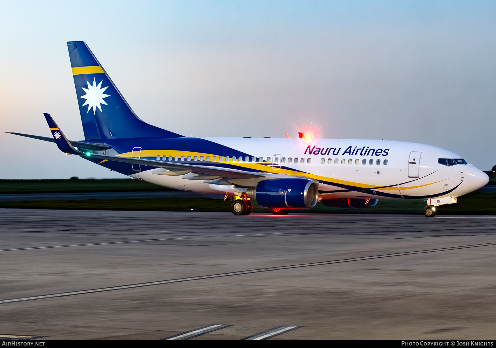 Aircraft Photo of VH-INU | Boeing 737-79L | Nauru Airlines | AirHistory.net #669965