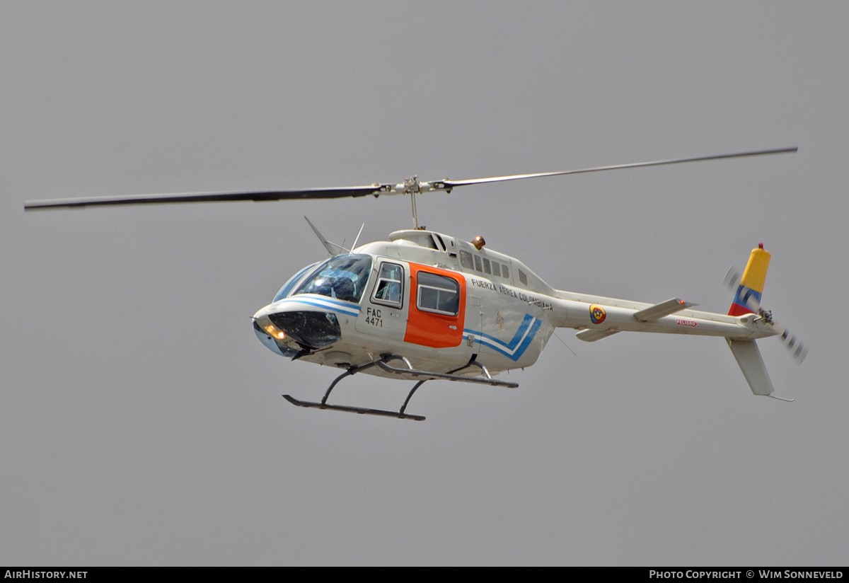 Aircraft Photo of FAC4471 | Bell 206B-3 JetRanger III | Colombia - Air Force | AirHistory.net #669984