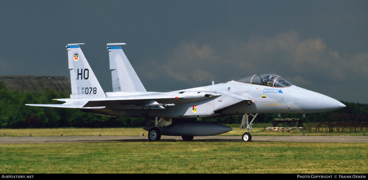 Aircraft Photo of 77-0078 / AF77-078 | McDonnell Douglas F-15A Eagle | USA - Air Force | AirHistory.net #670016