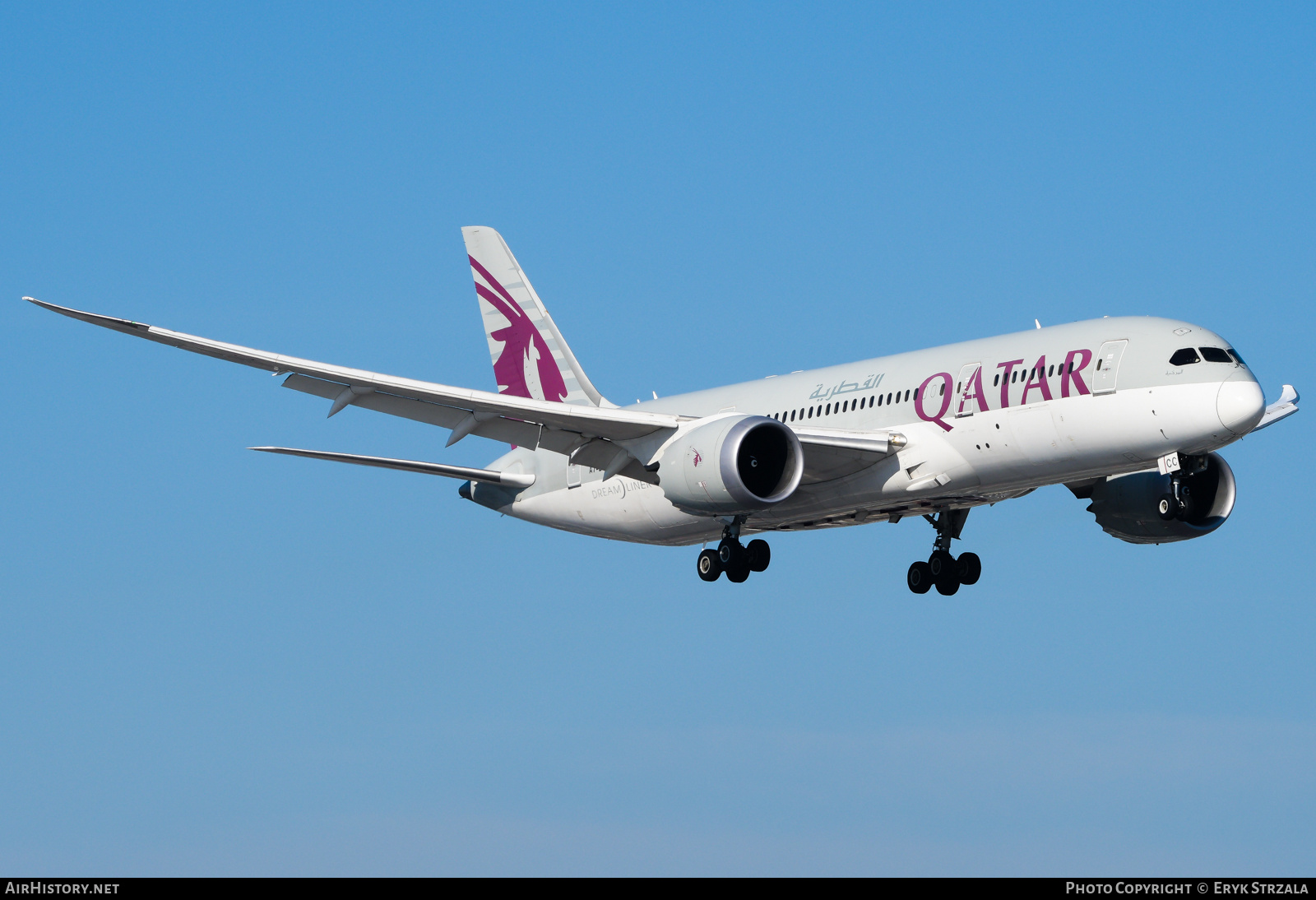 Aircraft Photo of A7-BCC | Boeing 787-8 Dreamliner | Qatar Airways | AirHistory.net #670017