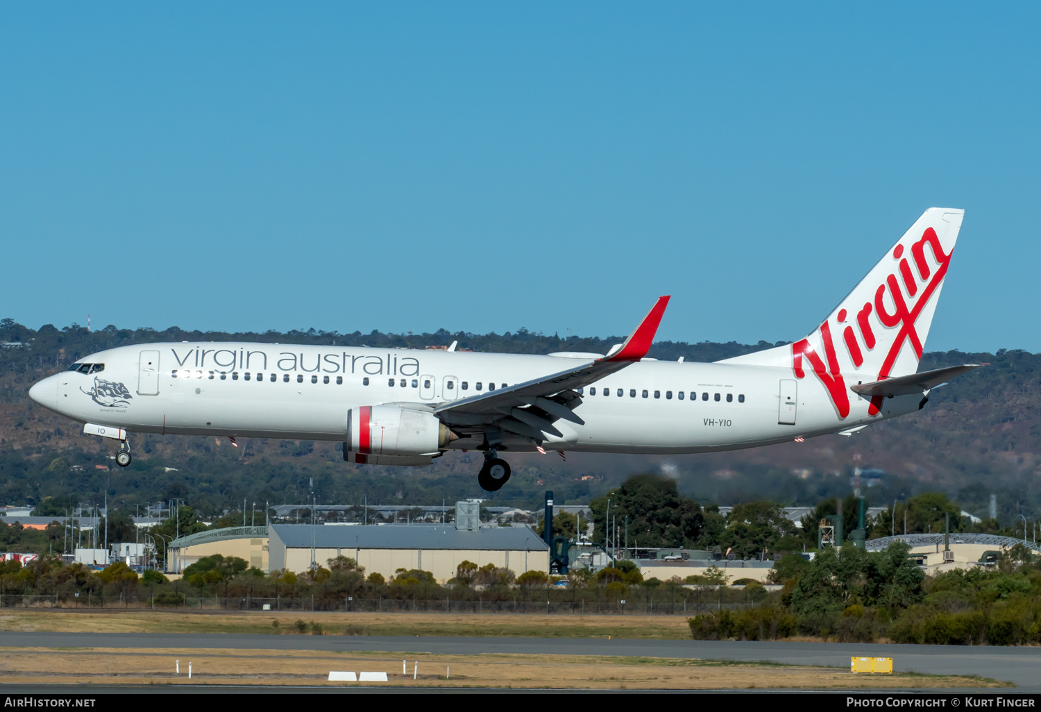 Aircraft Photo of VH-YIO | Boeing 737-8FE | Virgin Australia Airlines | AirHistory.net #670035