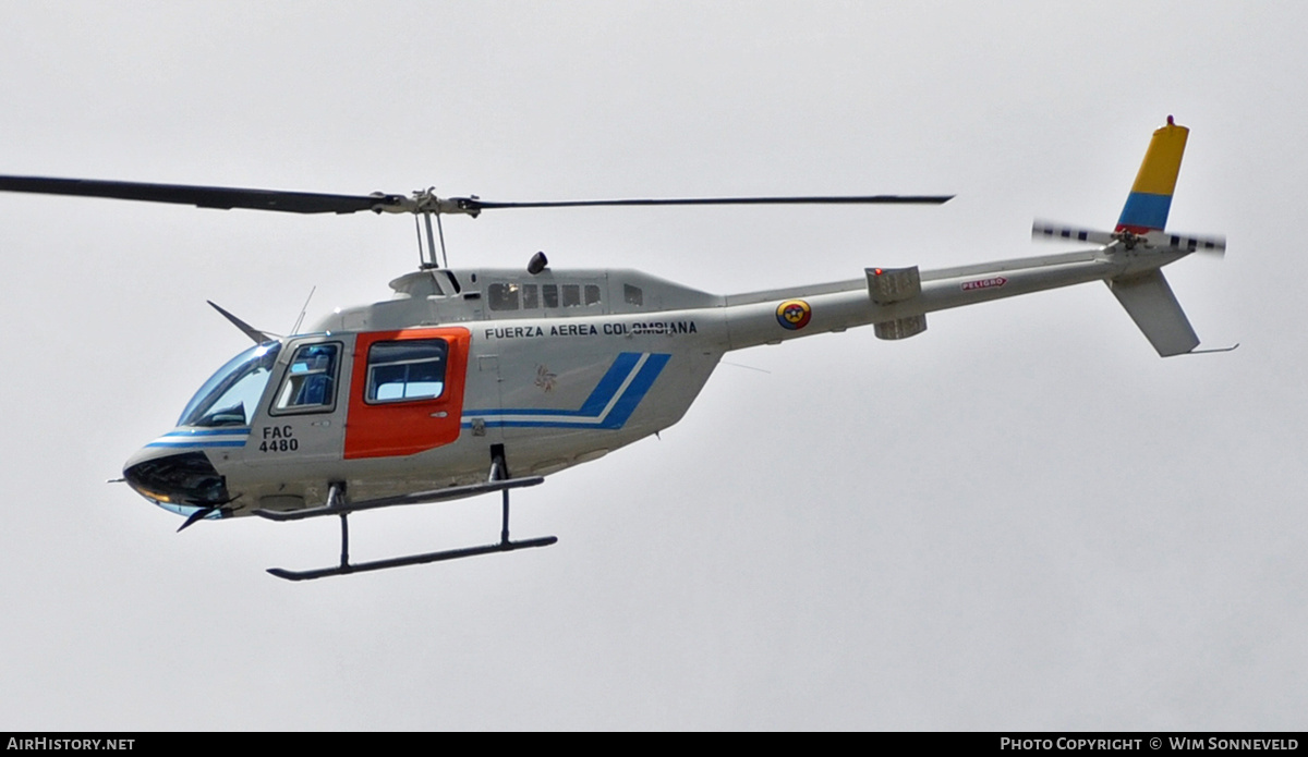 Aircraft Photo of FAC4480 | Bell 206B-3 JetRanger III | Colombia - Air Force | AirHistory.net #670044