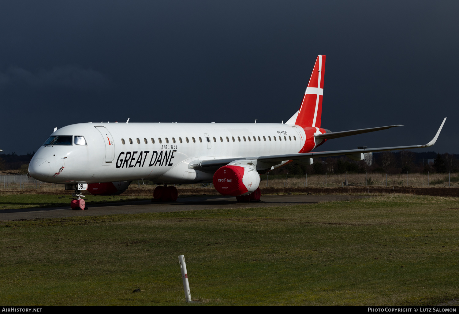 Aircraft Photo of OY-GDB | Embraer 195LR (ERJ-190-200LR) | Great Dane Airlines | AirHistory.net #670047