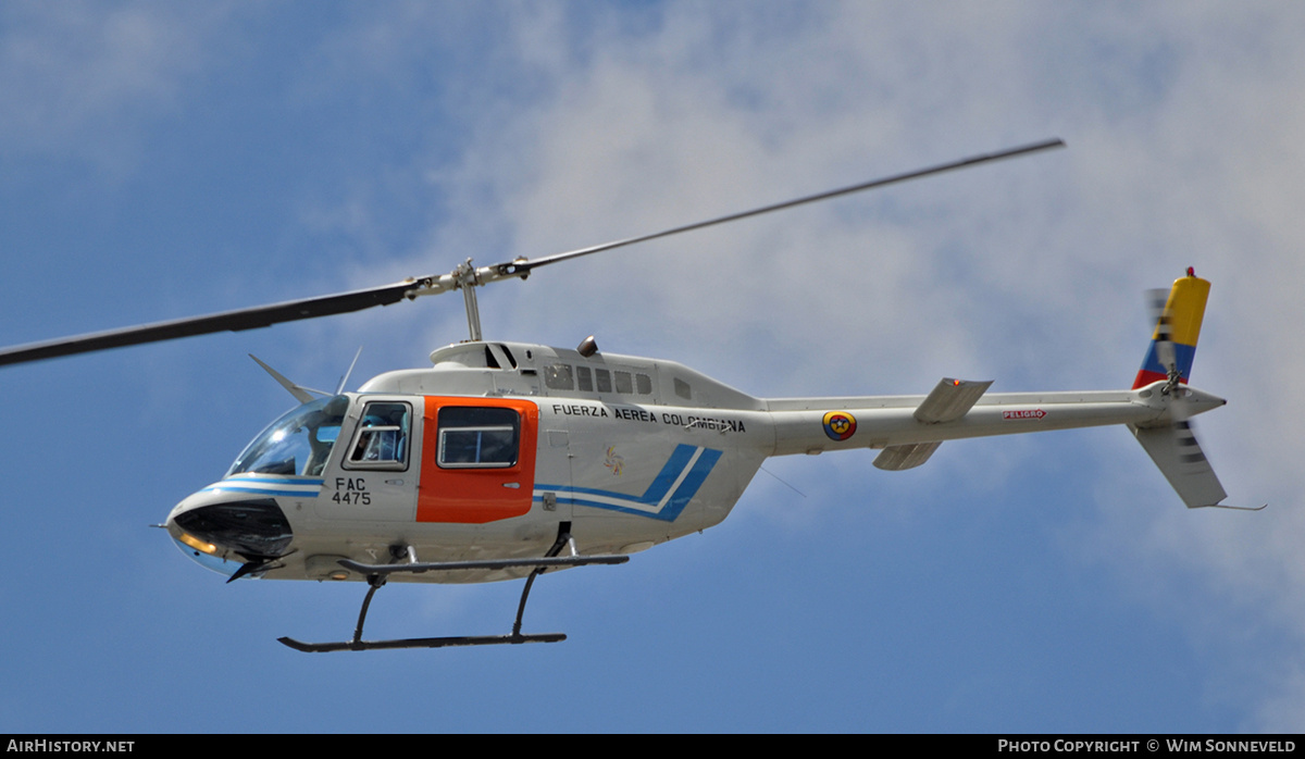 Aircraft Photo of FAC4475 | Bell 206B-3 JetRanger III | Colombia - Air Force | AirHistory.net #670085