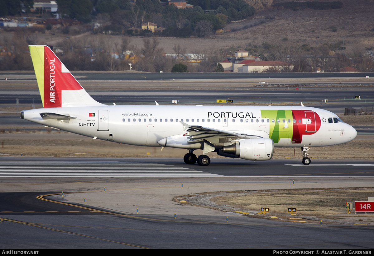 Aircraft Photo of CS-TTV | Airbus A319-112 | TAP Air Portugal | AirHistory.net #670157