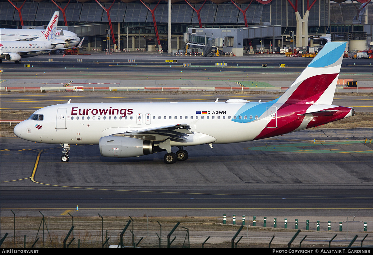 Aircraft Photo of D-AGWH | Airbus A319-132 | Eurowings | AirHistory.net #670159
