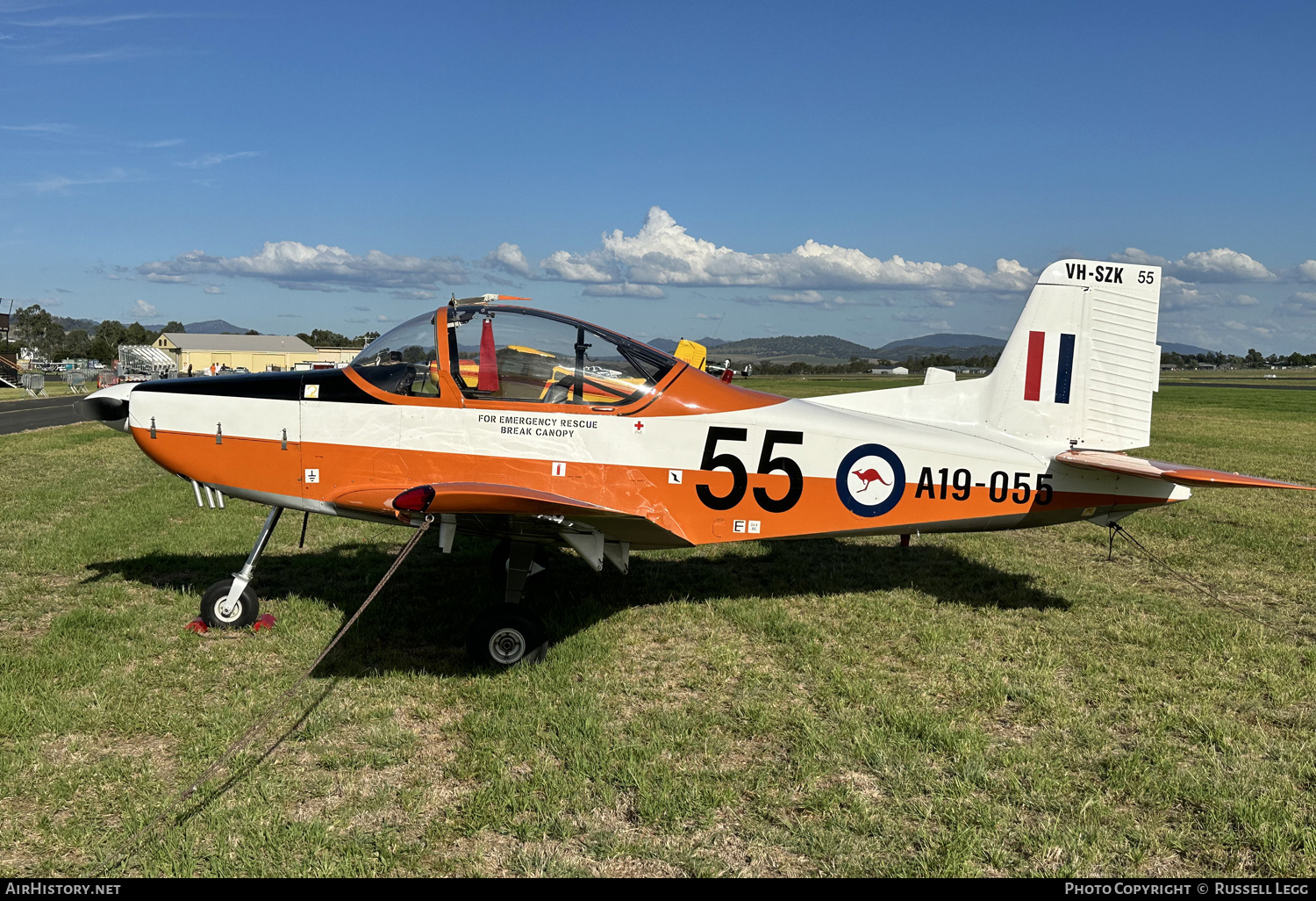 Aircraft Photo of VH-SZK / A19-055 | New Zealand CT-4A Airtrainer | Australia - Air Force | AirHistory.net #670174