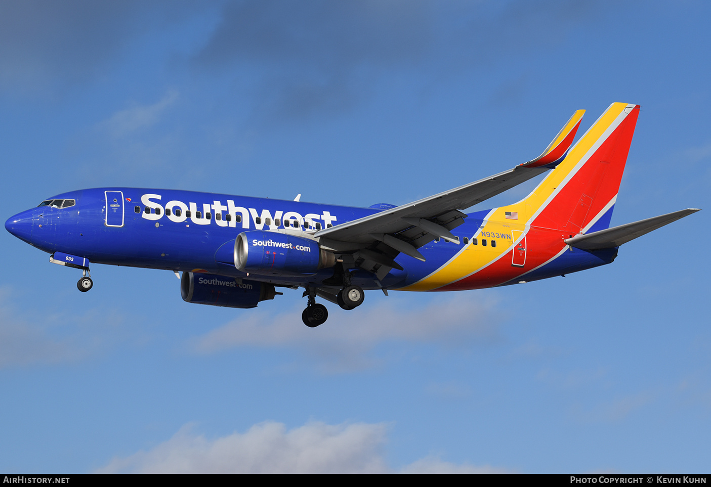Aircraft Photo of N933WN | Boeing 737-7H4 | Southwest Airlines | AirHistory.net #670207