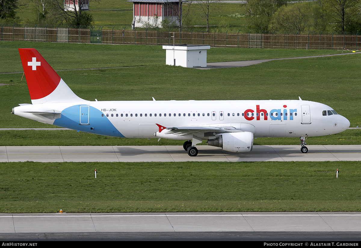 Aircraft Photo of HB-JOK | Airbus A320-214 | Chair Airlines | AirHistory.net #670253