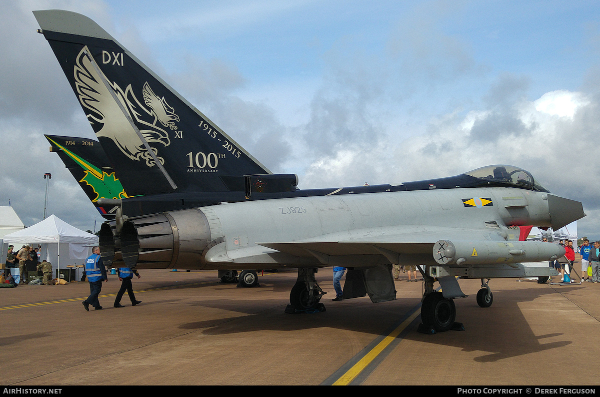 Aircraft Photo of ZJ925 | Eurofighter EF-2000 Typhoon FGR4 | UK - Air Force | AirHistory.net #670389