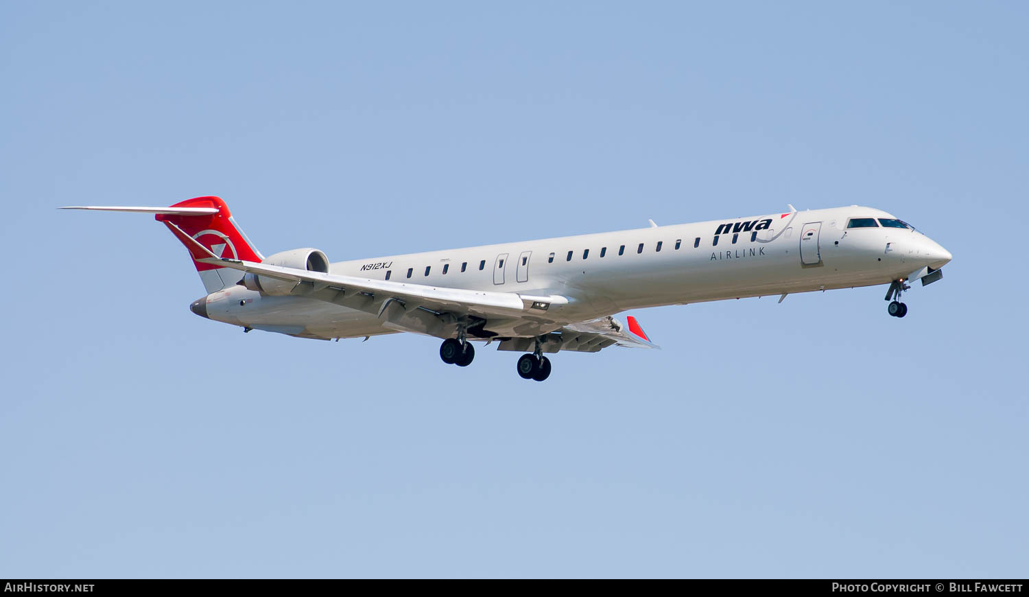 Aircraft Photo of N912XJ | Bombardier CRJ-900LR (CL-600-2D24) | NWA Airlink | AirHistory.net #670431