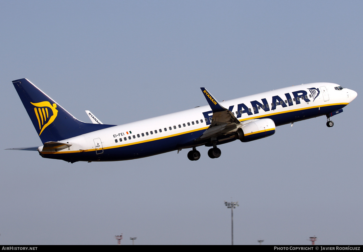 Aircraft Photo of EI-FEI | Boeing 737-8AS | Ryanair | AirHistory.net #670468