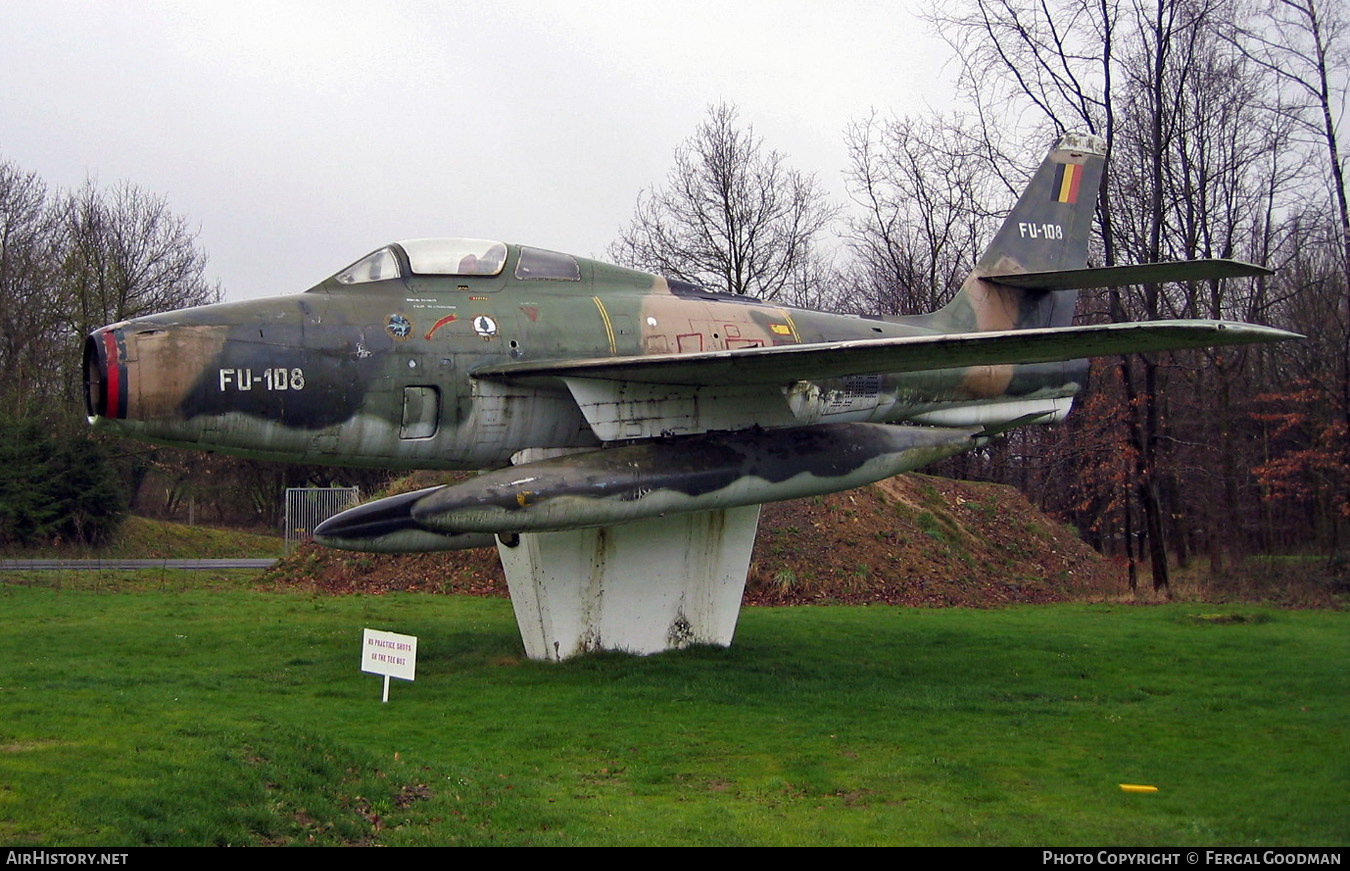 Aircraft Photo of FU-108 | Republic F-84F Thunderstreak | Belgium - Air Force | AirHistory.net #670538