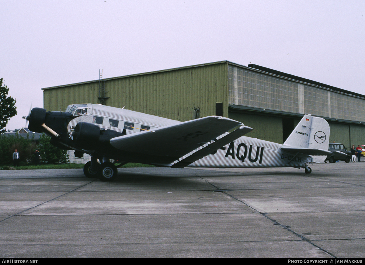 Aircraft Photo of D-CDLH / D-AQUI | Junkers Ju 52/3m g8e | Deutsche Luft Hansa | AirHistory.net #670554