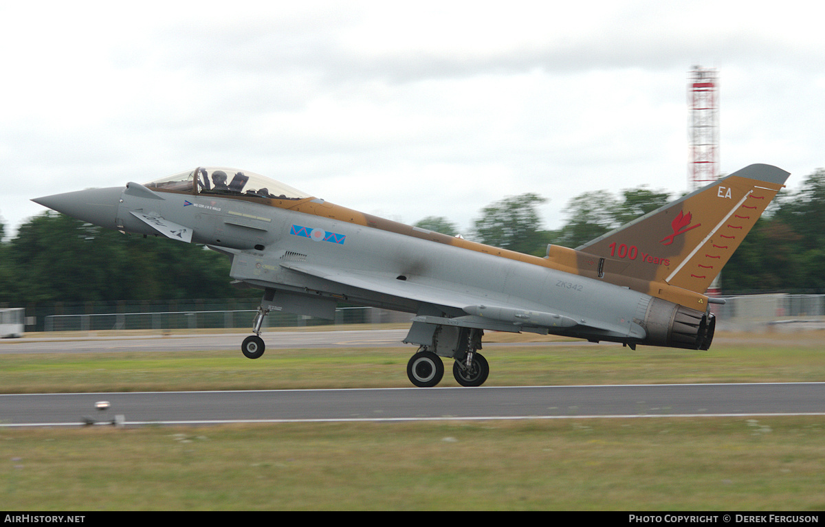 Aircraft Photo of ZK342 | Eurofighter EF-2000 Typhoon FGR4 | UK - Air Force | AirHistory.net #670573