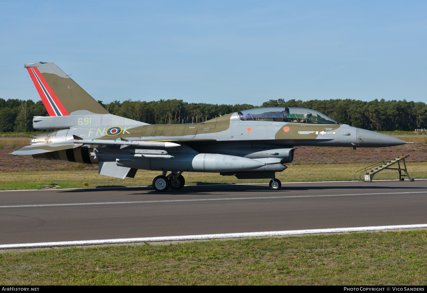 Aircraft Photo of 691 | General Dynamics F-16BM Fighting Falcon | Norway - Air Force | AirHistory.net #670588