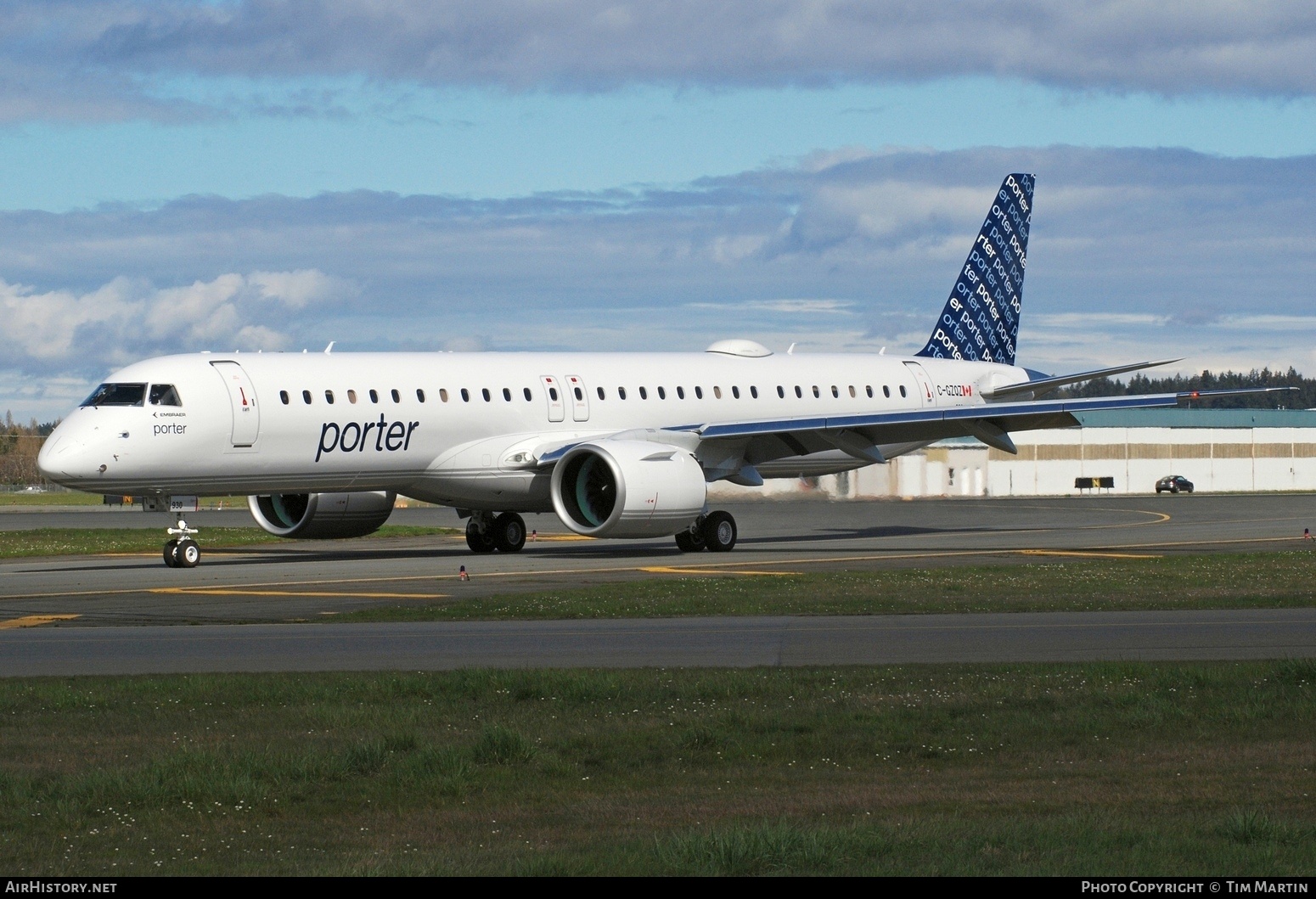 Aircraft Photo of C-GZQZ | Embraer 195-E2 (ERJ-190-400) | Porter Airlines | AirHistory.net #670601