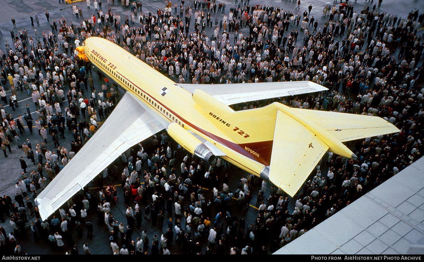 Aircraft Photo of N7001U | Boeing 727-22 | Boeing | AirHistory.net #670608