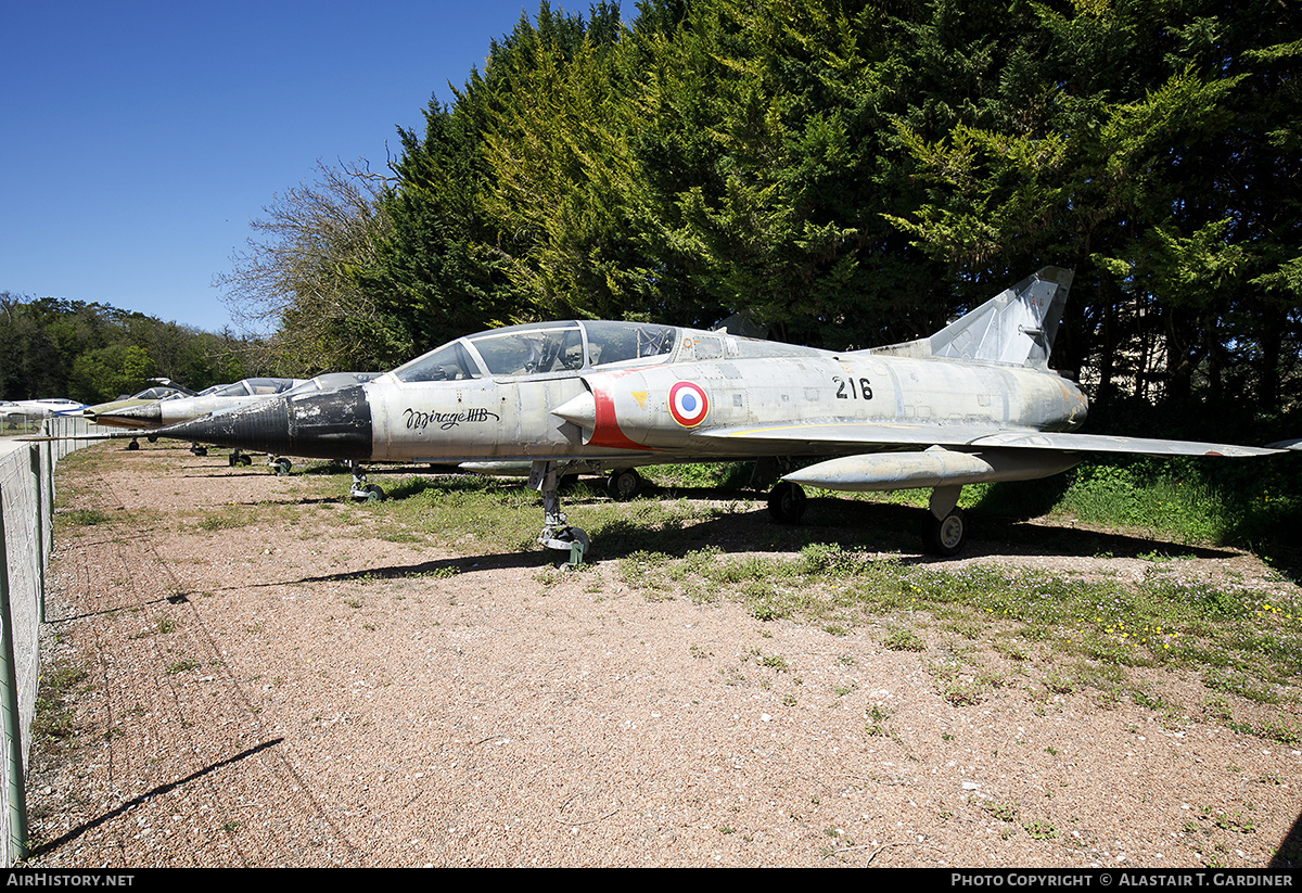 Aircraft Photo of 216 | Dassault Mirage IIIB | France - Air Force | AirHistory.net #670612