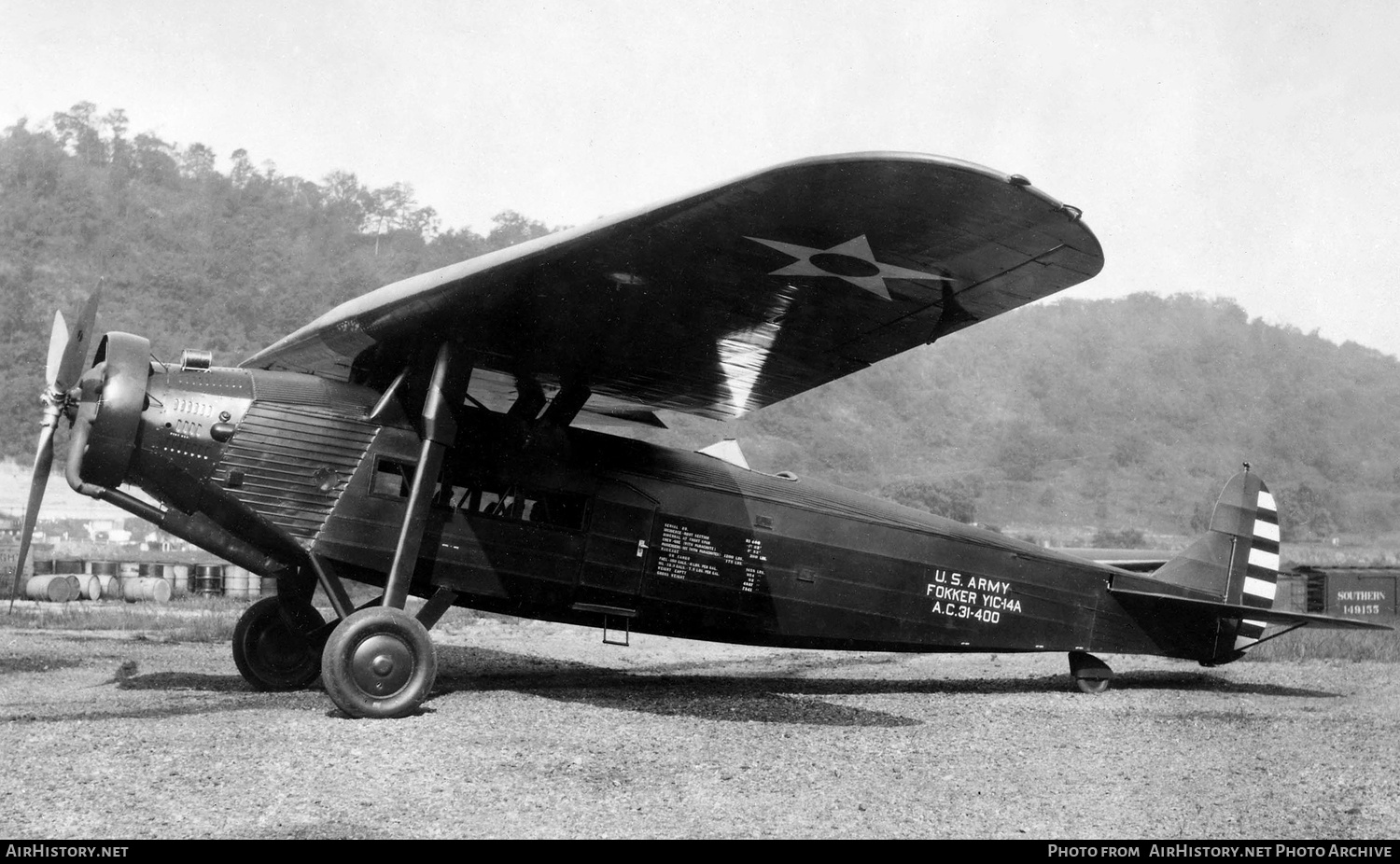 Aircraft Photo of 31-400 / AC31-400 | Fokker Y1C-14A | USA - Air Force | AirHistory.net #670615