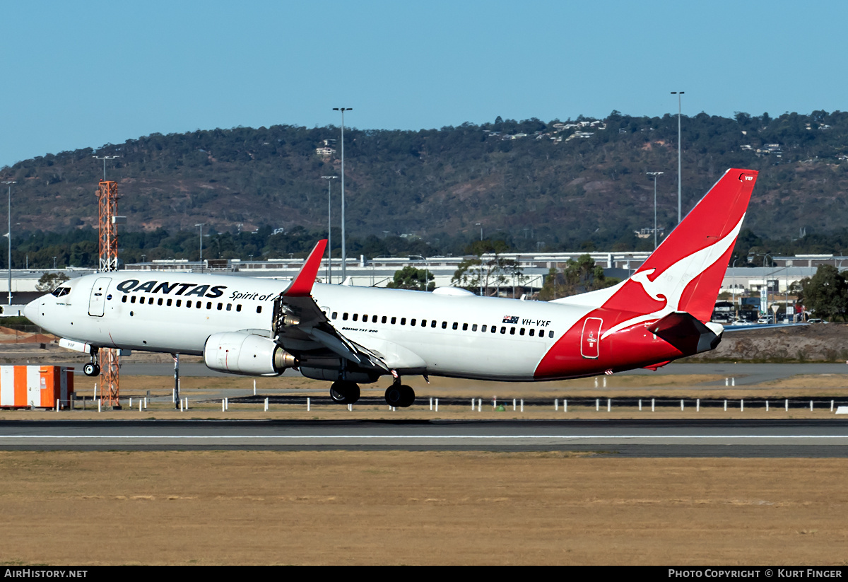 Aircraft Photo of VH-VXF | Boeing 737-838 | Qantas | AirHistory.net #670648