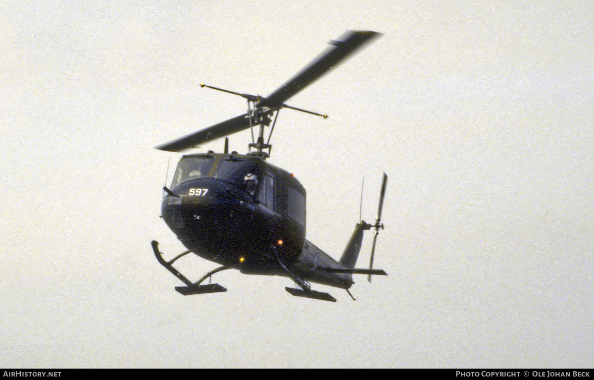Aircraft Photo of 597 | Bell UH-1B Iroquois | Norway - Air Force | AirHistory.net #670659