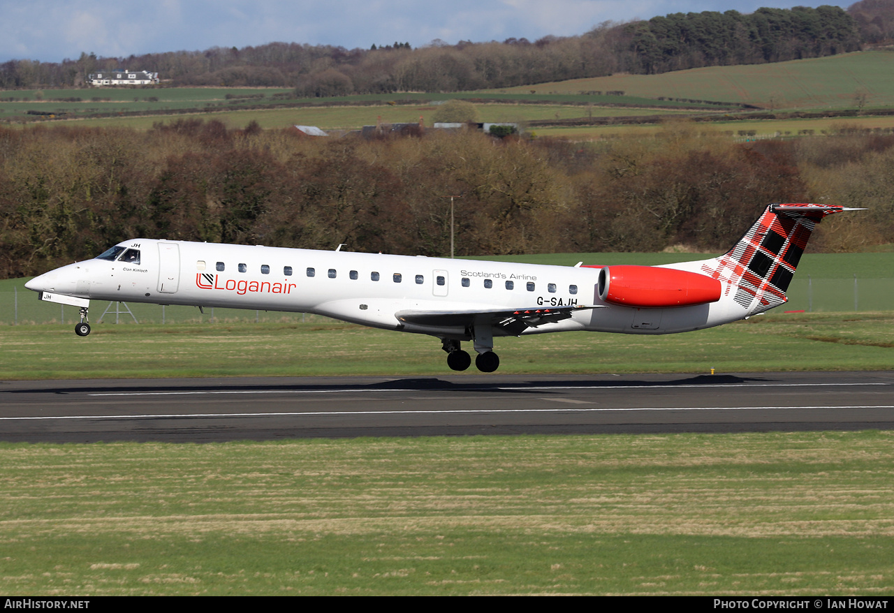 Aircraft Photo of G-SAJH | Embraer ERJ-145EU (EMB-145EU) | Loganair | AirHistory.net #670711