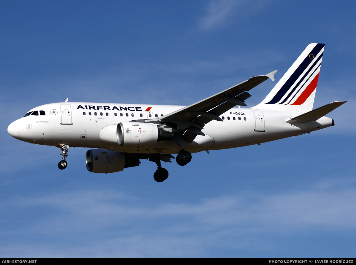 Aircraft Photo of F-GUGL | Airbus A318-111 | Air France | AirHistory.net #670726