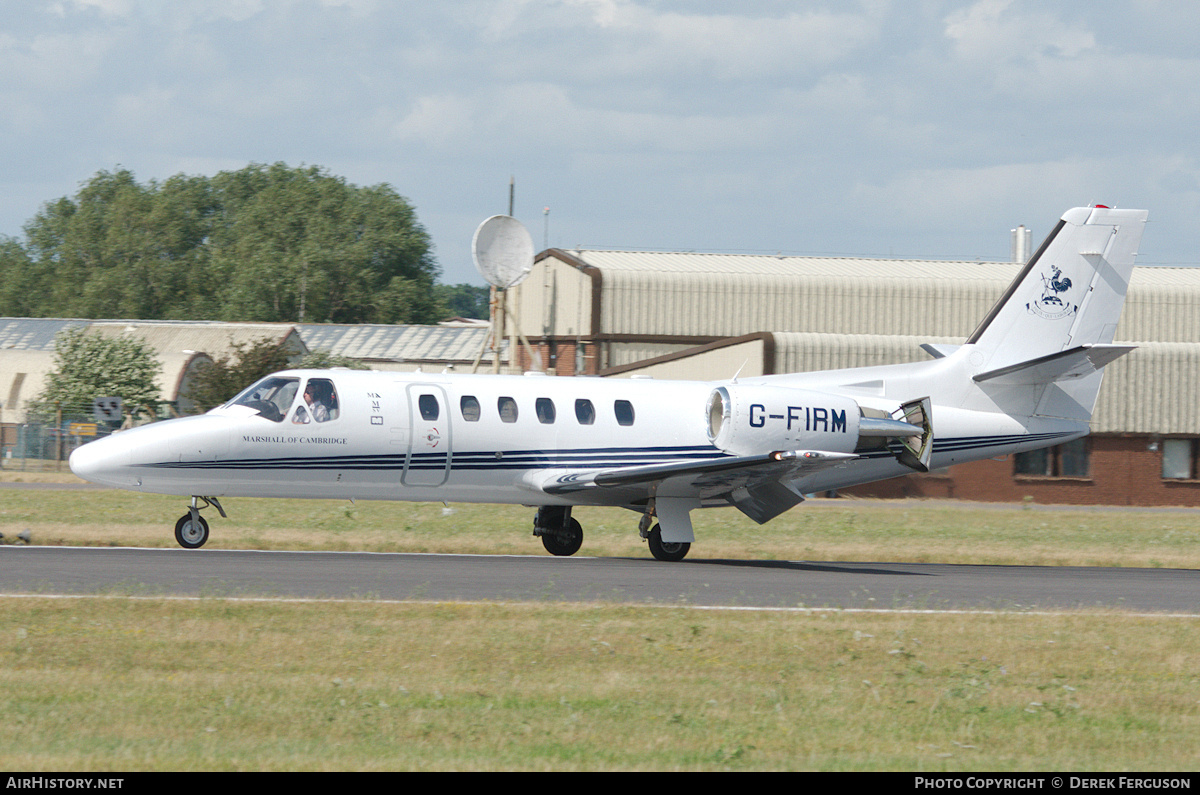 Aircraft Photo of G-FIRM | Cessna 550 Citation Bravo | Marshall of Cambridge | AirHistory.net #670746