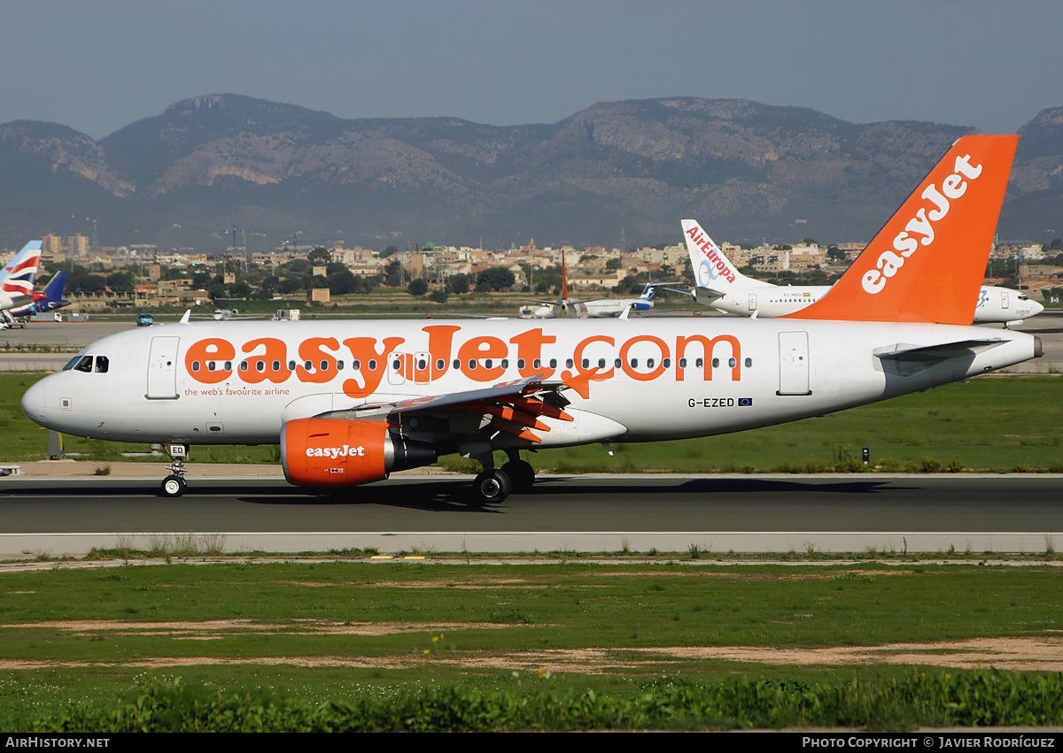 Aircraft Photo of G-EZED | Airbus A319-111 | EasyJet | AirHistory.net #670766