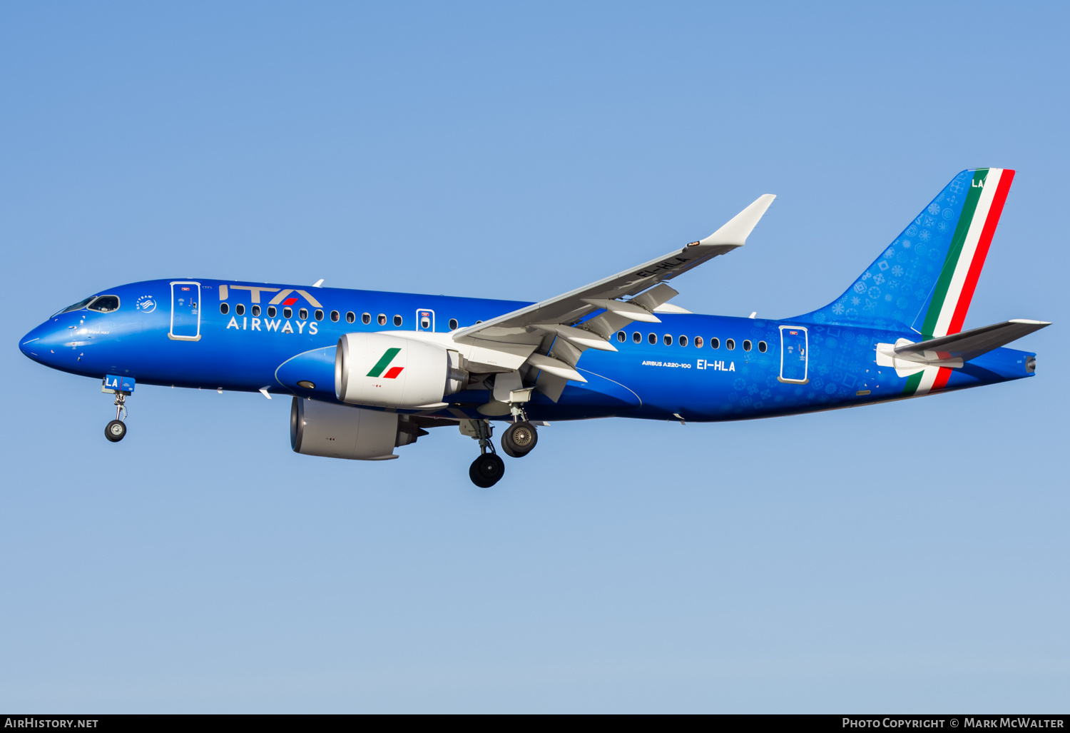 Aircraft Photo of EI-HLA | Airbus A220-100 (BD-500-1A10) | ITA Airways | AirHistory.net #670808