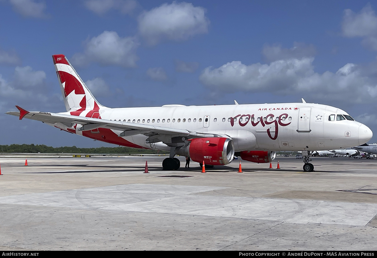 Aircraft Photo of C-FYNS | Airbus A319-114 | Air Canada Rouge | AirHistory.net #670849