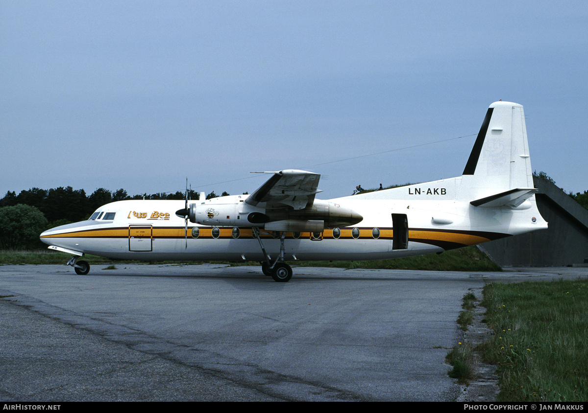 Aircraft Photo of LN-AKB | Fokker F27-200 Friendship | Busy Bee of Norway | AirHistory.net #670894