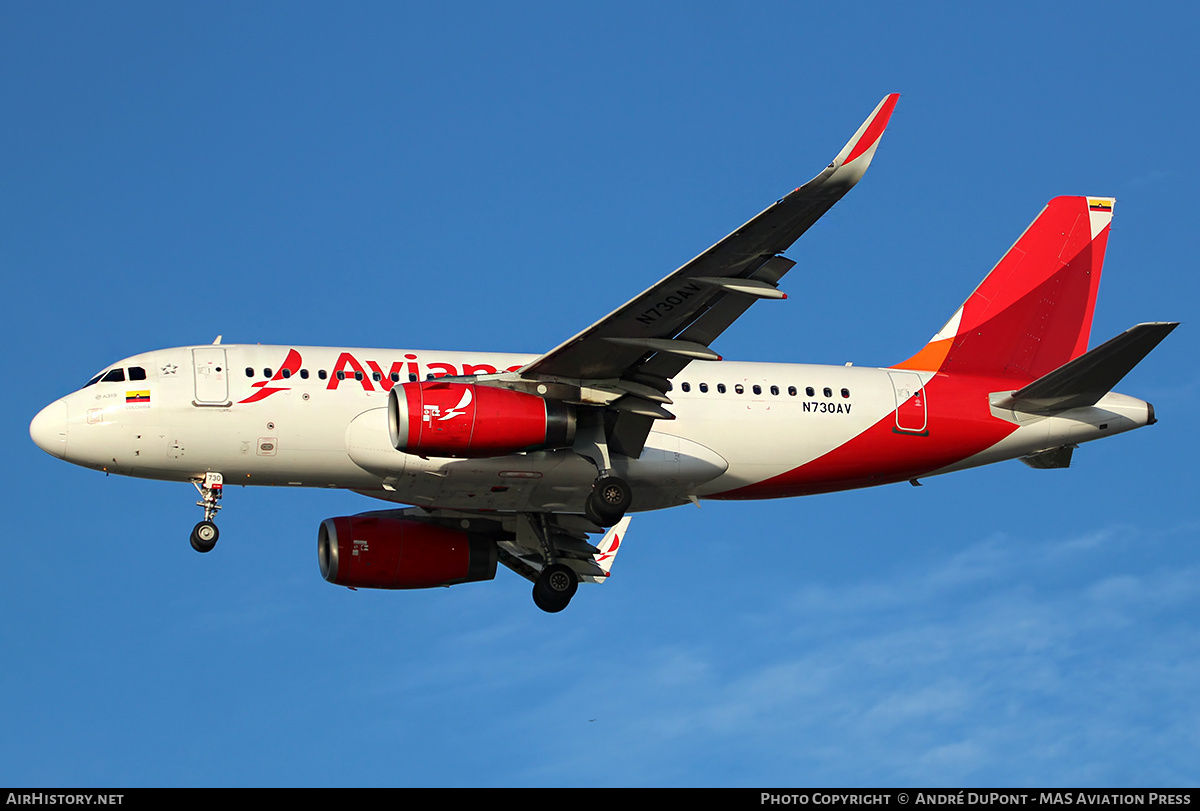 Aircraft Photo of N730AV | Airbus A319-132 | Avianca | AirHistory.net #670903