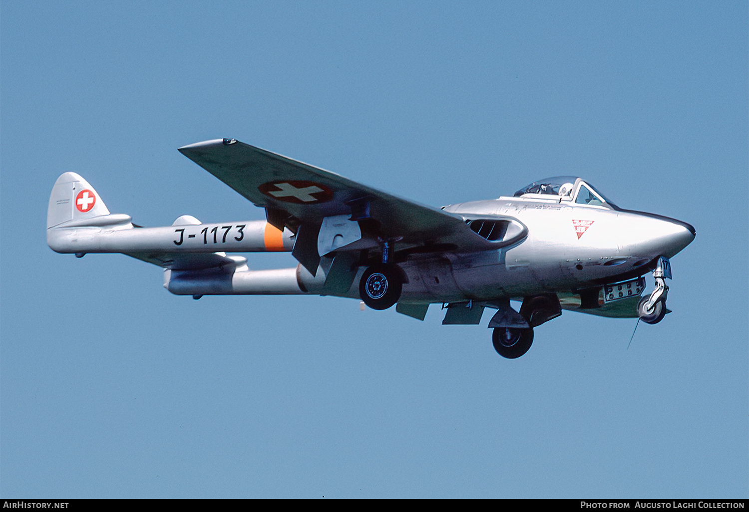 Aircraft Photo of J-1173 | De Havilland D.H. 100 Vampire FB6 | Switzerland - Air Force | AirHistory.net #670958