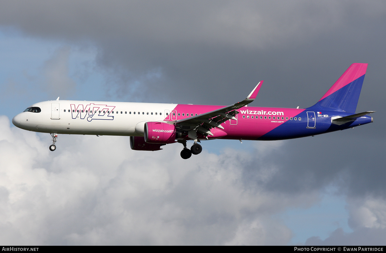 Aircraft Photo of 9H-WDI | Airbus A321-271NX | Wizz Air | AirHistory.net #670969