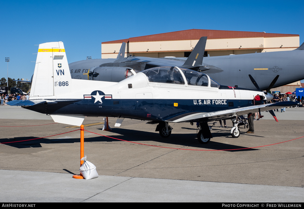 Aircraft Photo of 07-3886 / AF07-386 | Hawker Beechcraft T-6A Texan II | USA - Air Force | AirHistory.net #670973
