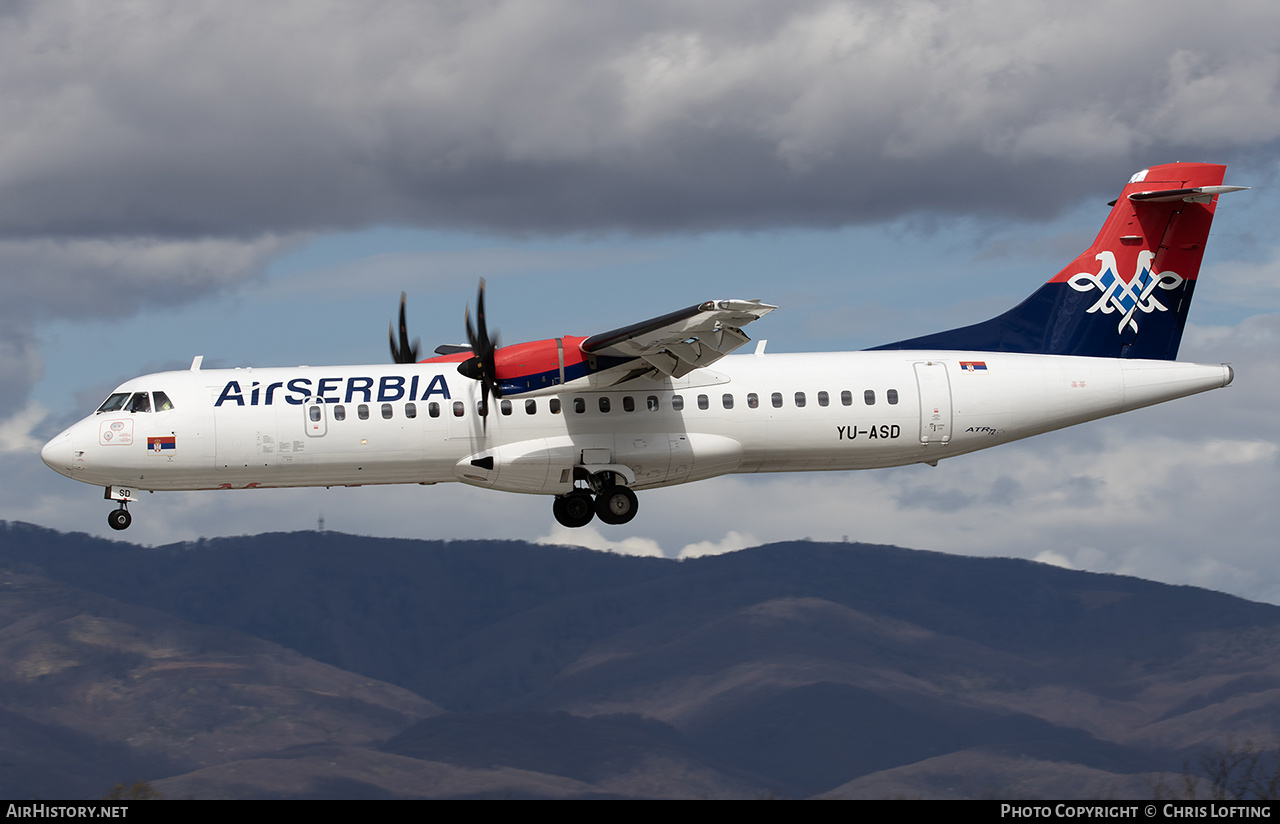 Aircraft Photo of YU-ASD | ATR ATR-72-600 (ATR-72-212A) | Air Serbia | AirHistory.net #670984