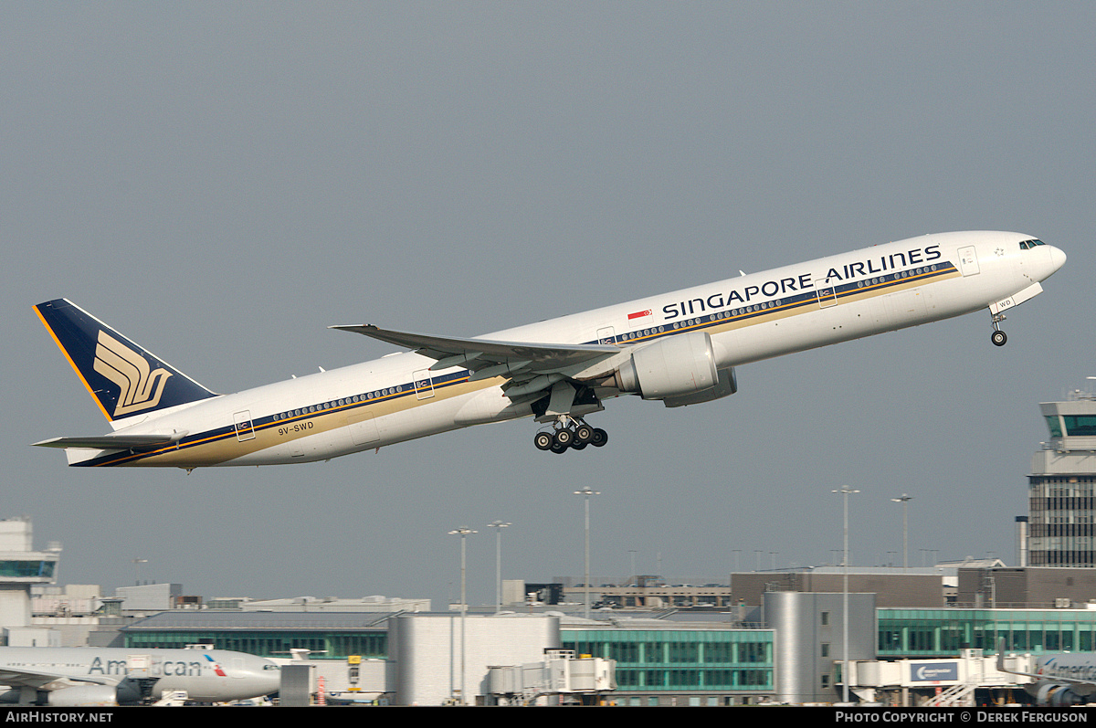 Aircraft Photo of 9V-SWD | Boeing 777-312/ER | Singapore Airlines | AirHistory.net #671046