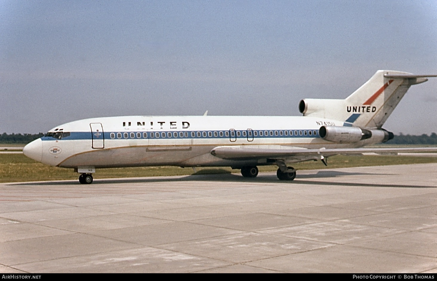 Aircraft Photo of N7415U | Boeing 727-22C | United Air Lines | AirHistory.net #671057