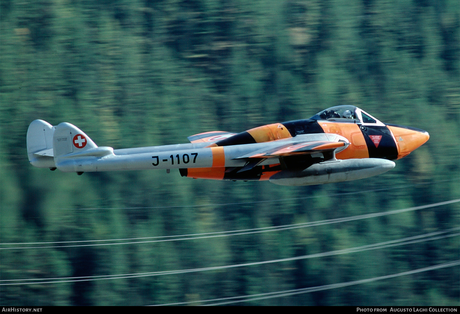 Aircraft Photo of J-1107 | De Havilland D.H. 100 Vampire FB6 | Switzerland - Air Force | AirHistory.net #671103