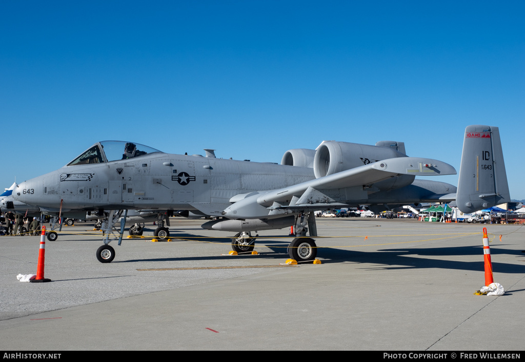 Aircraft Photo of 78-0643 / AF78-643 | Fairchild A-10C Thunderbolt II | USA - Air Force | AirHistory.net #671135