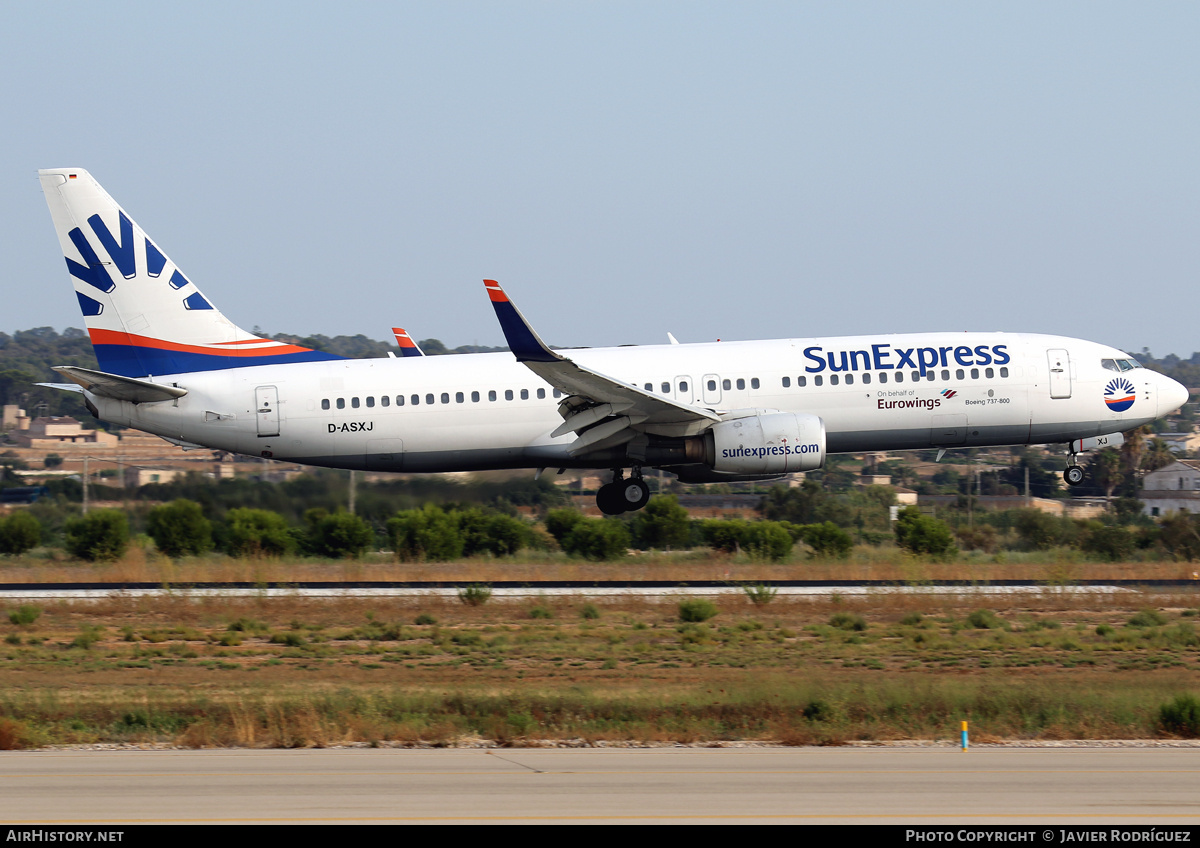 Aircraft Photo of D-ASXJ | Boeing 737-86N | SunExpress | AirHistory.net #671142