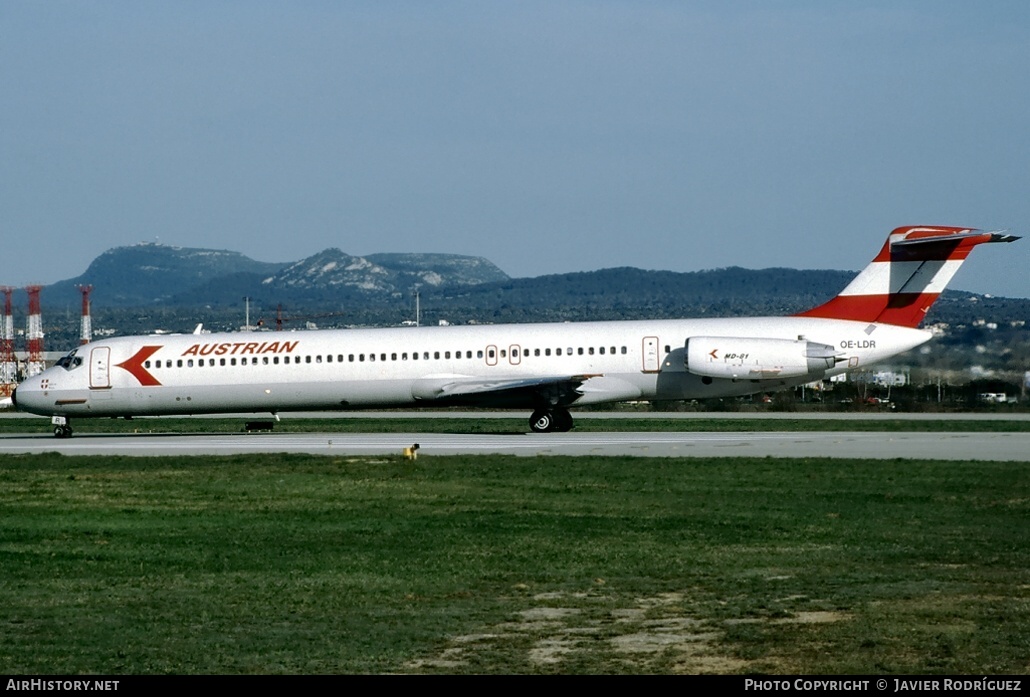 Aircraft Photo of OE-LDR | McDonnell Douglas MD-81 (DC-9-81) | Austrian Airlines | AirHistory.net #671170