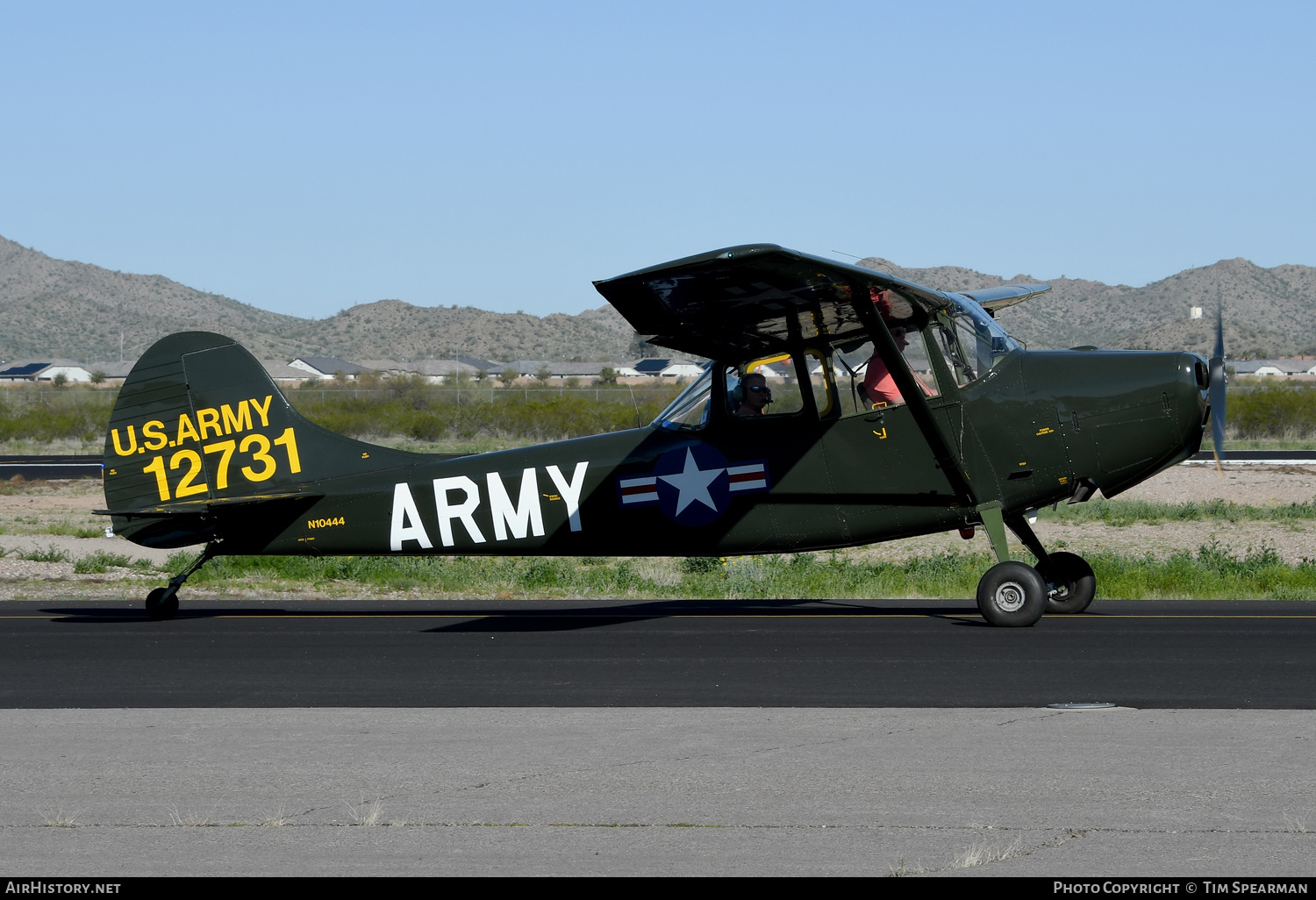 Aircraft Photo of N10444 / 12731 | Cessna O-1A Bird Dog (305A/L-19A) | USA - Army | AirHistory.net #671179