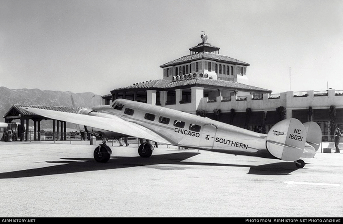 Aircraft Photo of NC16021 | Lockheed 10-B Electra | Chicago & Southern Air Lines | AirHistory.net #671195