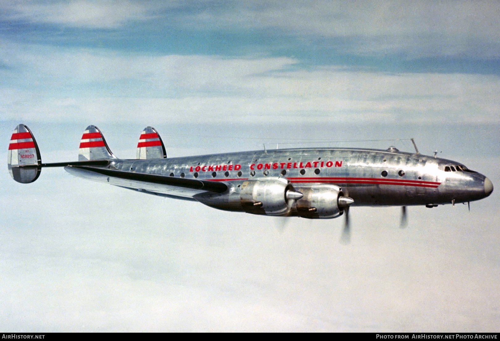 Aircraft Photo of NC91207 | Lockheed L-749 Constellation | TWA - Transcontinental and Western Air | AirHistory.net #671205