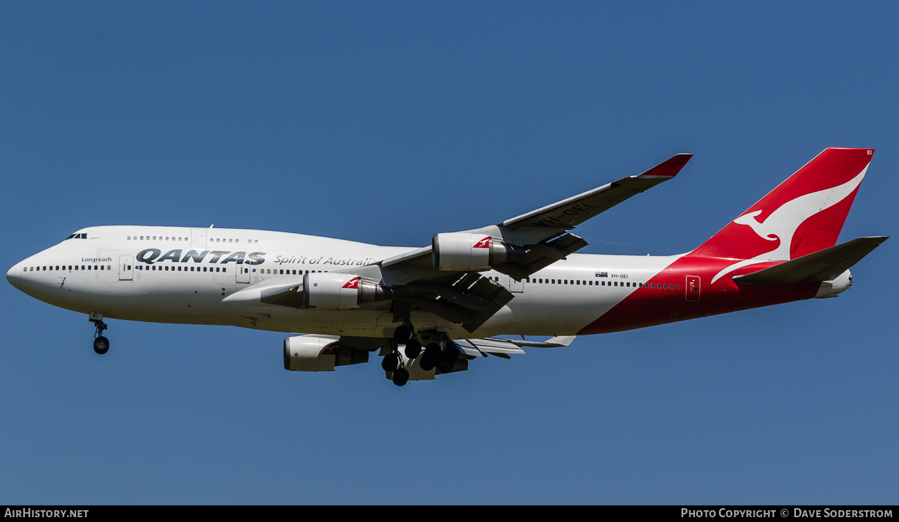 Aircraft Photo of VH-OEI | Boeing 747-438/ER | Qantas | AirHistory.net #671235